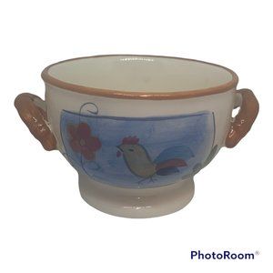 California Pantry Footed Handed Bowl Rooster